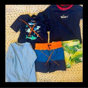 2T swim trunk and shirts - Janie and Jack & MoTT50. 3 items!